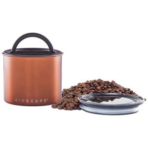 Airscape Pote Hermético para Café 500g em Aço Inoxidável, Preto