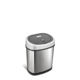 Lixeira Automática 12 L com Sensor de Movimento Infravermelho sem Toque, NINESTARS, Prata
