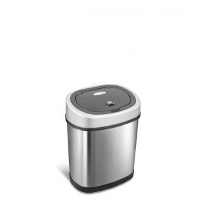 Lixeira Automática 12 L com Sensor de Movimento Infravermelho sem Toque, NINESTARS, Prata