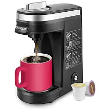 Cafeteira Elétrica Expresso Manual 350mL, 110v, CHULUX QF CM801, Preto