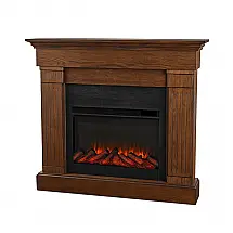 Lareira Elétrica Real Flame 121x107cm 1500W Madeira Chamas 6 Cores Portátil 110V