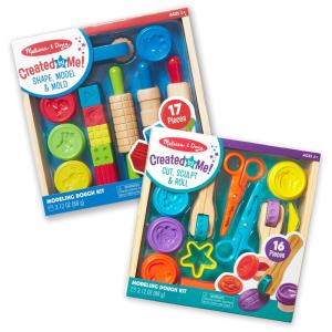 Kit Atividades de Argila Infantil com Ferramentas de Escultura e 8 Potes de Massa de Modelar para Crianças Acima de 3 Anos, Melissa & Doug