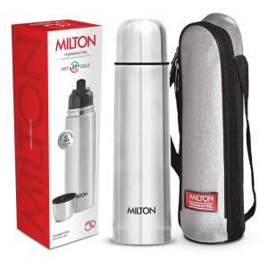 Garrafa Térmica para Água 750mL em Aço Inoxidável Isolada a Vácuo de Parede Dupla com Tampa à Prova de Vazamentos, sem BPA e Bolsa Térmica