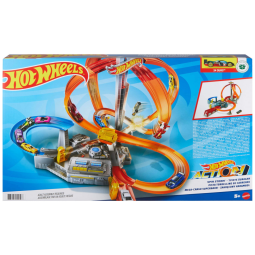 Pista Motorizada Spin Storm com 3 Zonas de Colisão e 1 Carrinho, Hot Wheels