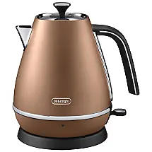 Chaleira Elétrica 1L com Desligamento Automático, Aço Inox, 1200W, 110v, DELONGHI KBI1200J CP, Marrom