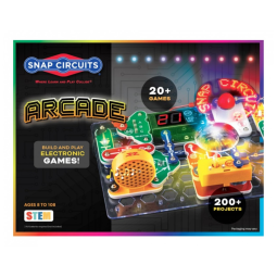 Snap Circuits Arcade – Kit Educacional de Eletrônica com Mais de 200 Projetos e 20 Jogos Interativos para Crianças a Partir de 8 Anos