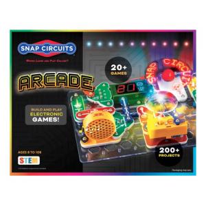 Snap Circuits Arcade – Kit Educacional de Eletrônica com Mais de 200 Projetos e 20 Jogos Interativos para Crianças a Partir de 8 Anos