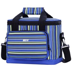MIER Bolsa Térmica Portátil 16L, Mantém Quente, Frio Por até 5H, Azul