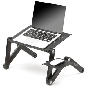 Suporte Ergonômico Laptop Ajustável Dobrável Até 44cm, EXECUTIVE OFFICE SOLUTIONS X3 Black, Preto