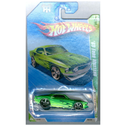 Carrinho de Metal Hot Wheels Treasure Hunt - Modelo Ford Mustang 69 Verde