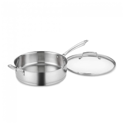 Panela Profissional com Tampa 6 Litros em Aço Inoxidável, Cuisinart