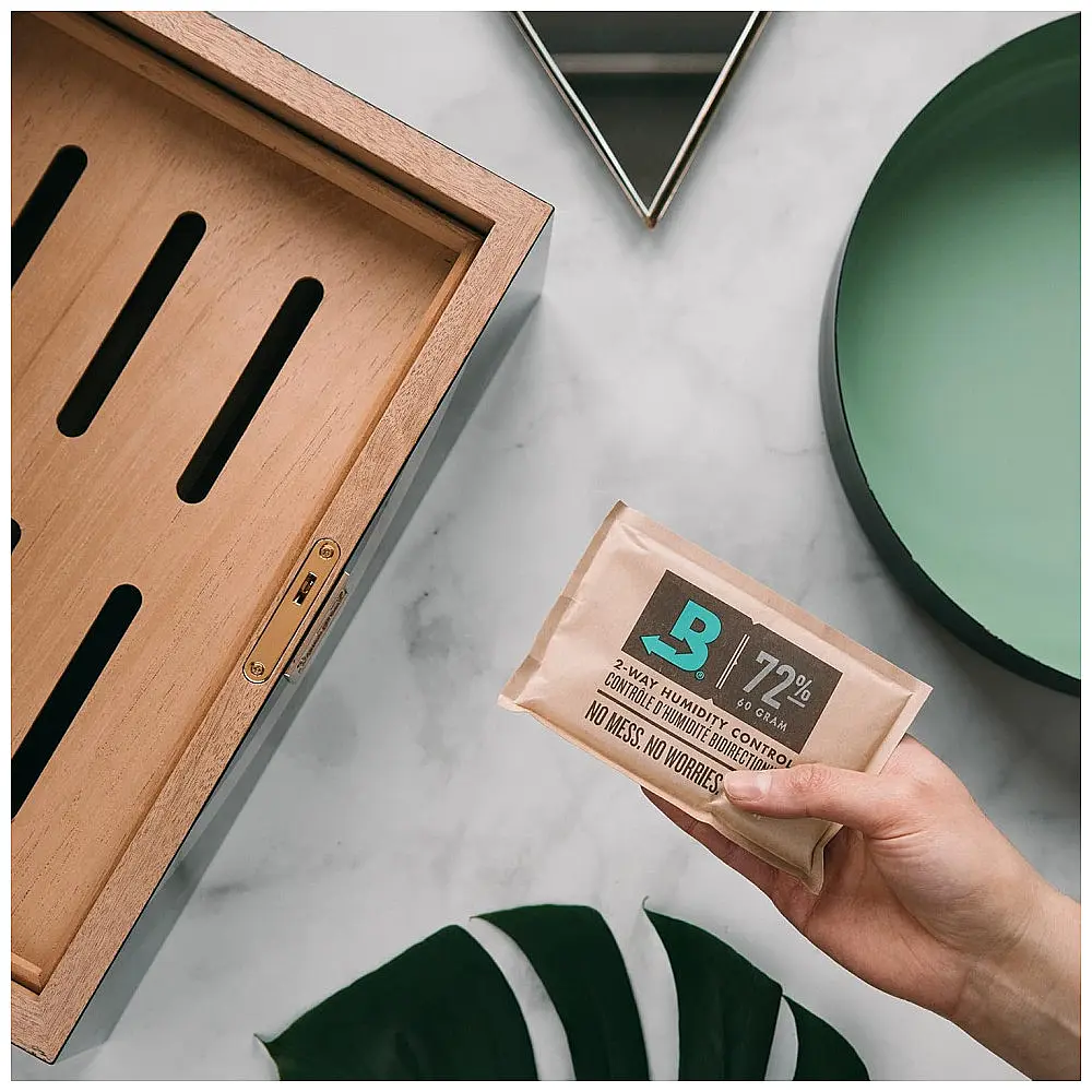 Sachês Umidificadores Boveda 72% Controle de Umidade Bidirecionais 60g Pack com 20 Unidades — foto 2