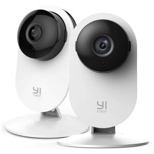 YI Câmera Monitor Inteligente Wi Fi 1080p, IP com Visão Noturna, 2 Unidades