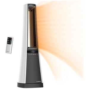 Aquecedor Elétrico de Torre com Controle Remoto e Time de 8H, 110V 1500W, LASKO AW300, Cinza