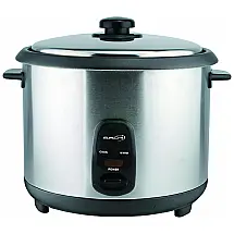 Panela de Arroz Elétrica 3.8L Multifuncional com Desligamento Automático, 600W, 110v, SAACHI RC280, Prateado