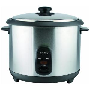 Panela de Arroz Elétrica 3.8L Multifuncional com Desligamento Automático, 600W, 110v, SAACHI RC280, Prateado