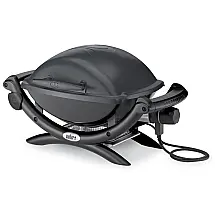 Churrasqueira Elétrica Portátil serve até 6 Pessoas, 1560W, 110v, WEBER Q1400, Preto