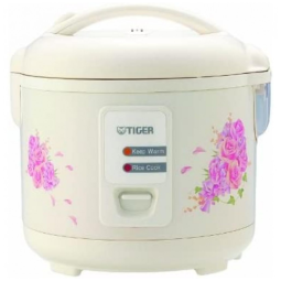 Panela de Arroz Elétrica 2.5L Multifuncional com Desligamento Automático, 110v, TIGER CORPORATION JAZ A18U FH, Branco