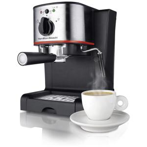 Cafeteira Elétrica Expresso Italiana 15 Bar com Vaporizador, 110v, HAMILTON BEACH 40792, Preto