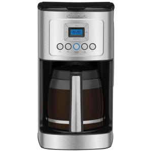 Cafeteira Elétrica Programável Capacidade 14 Xícaras Filtro Reutilizável Alça de Aço Inoxidável Cor, CUISINART DCC 3200, Prateado