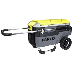 Cooler Térmico 70L Reforçado com Rodas e Alça, e, IGLOO, Cinza