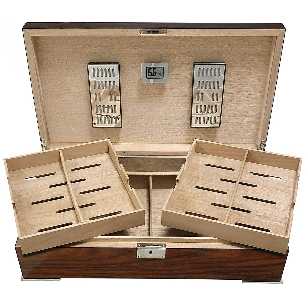 Humidor Salvador Prestige Import Group Madeira de Jacarandá Brasileiro Capacidade 250 Charutos — foto 2