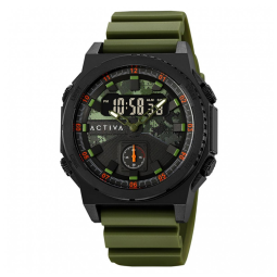 Relógio Digital Masculino Activa X Invicta 47mm, Verde Militar ACW2355001