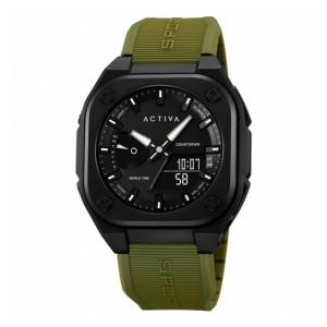 Relógio Digital Masculino Activa X Invicta 44,8mm Verde Militar ACW2328001