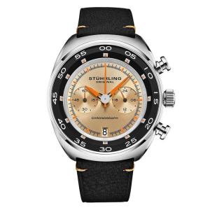 Relógio Masculino Stuhrling Roadster 1000 Quartzo 44mm com Cronográfo, Preto