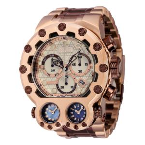 Relgio masculino reserva Magnum Tria Swiss Ronda Z60 calibre - 52 mm. Rosa ouro. Marrom 35101