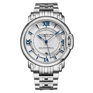 Relógio Masculino Stuhrling 1001.01 Automático 44mm, Prata