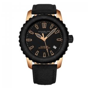 Relógio Masculino Stuhrling Yara 2001 Quartzo 44mm, Preto