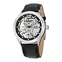 Relógio Masculino Stuhrling Legacy 671 Quartzo 45mm Manual, Preto
