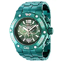 Relgio masculino Reserve Speedway Swiss Ronda 5050.C calibre com mostrador em madreprola - 47 mm. Verde 39201