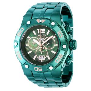 Relgio masculino Reserve Speedway Swiss Ronda 5050.C calibre com mostrador em madreprola - 47 mm. Verde 39201