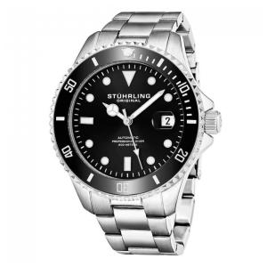 Relógio Masculino Stuhrling Regata 792 Automático 42mm, Prata e Azul