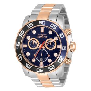 Relógio Masculino Pro Diver Scuba, Invicta ZG 33301, Prata e Ouro Rosa