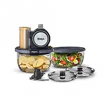 Processador de Alimentos Ninja PN301 PREPi 5-em-1 Pica Fatia Ralar Purê Azul Meia-noite 110V