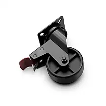 Roda Giratória Ninja FlexFlame 588CY301 com Trava para Estrutura de Suporte