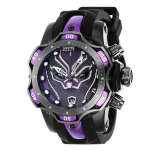 Relógio Masculino Reserve Marvel Black Panther, Invicta 41401, Preto e Roxo