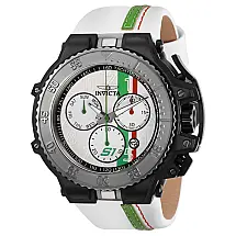 Relgio masculino S1 Rally Race Team Swiss Ronda Z60 Calibre - 58,5 mm. Cores: branco, vermelho e verde - Invicta 28401.
