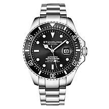 Relógio Masculino Stuhrling Depthmaster 3940 Automático 42mm, Prata