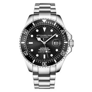 Relógio Masculino Stuhrling Depthmaster 3940 Automático 42mm, Prata