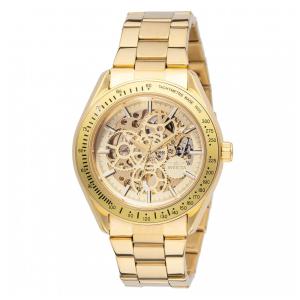 Relógio Masculino Automático Invicta Objet D Art com Mostrador Esqueleto 47mm, Dourado 49501