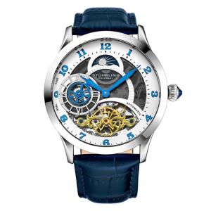 Relógio Masculino Stuhrling Radiant 925 Automático 44mm, Azul