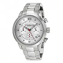 Relógio Masculino Stuhrling Concorso 816 Quartzo 42mm com Cronográfo, Prata