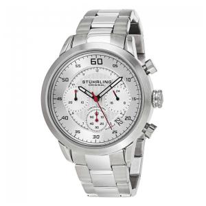 Relógio Masculino Stuhrling Concorso 816 Quartzo 42mm com Cronográfo, Prata