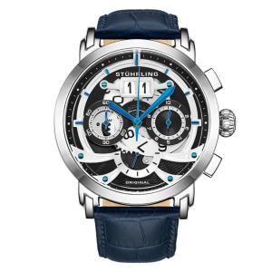 Relógio Masculino Stuhrling Andover 926 Quartzo 47mm com Cronográfo, Azul