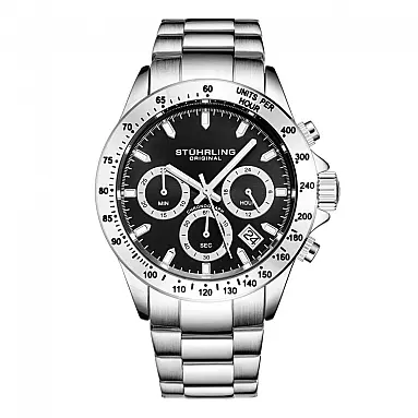 Relógio Cronógrafo Stuhrling 42mm, Mostrador
