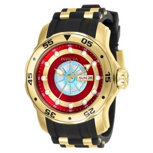 Relgio masculino Marvel Tony Stark - 48 mm. Ouro. Preto 25701